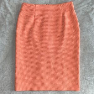 Lucy & Co Pencil Skirt Small in Apricot Orange